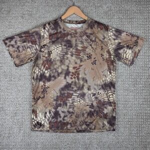 KRYPTEK Mens XL Camo Hunting Performance T Shirt Short Sleeve Highlander Brown